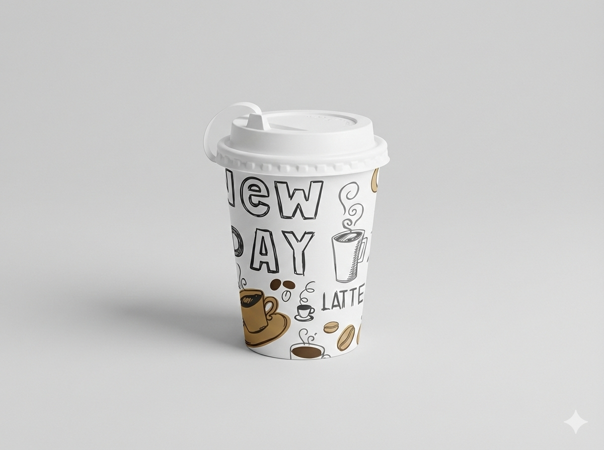 Vaso Papel con Tapa 03